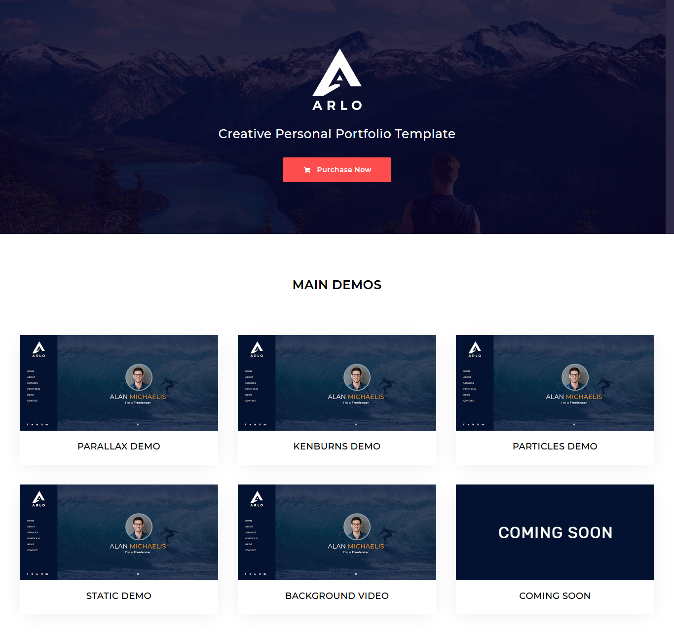 Arlo – Personal / Portfolio / Resume Joomla 4 Website Template
